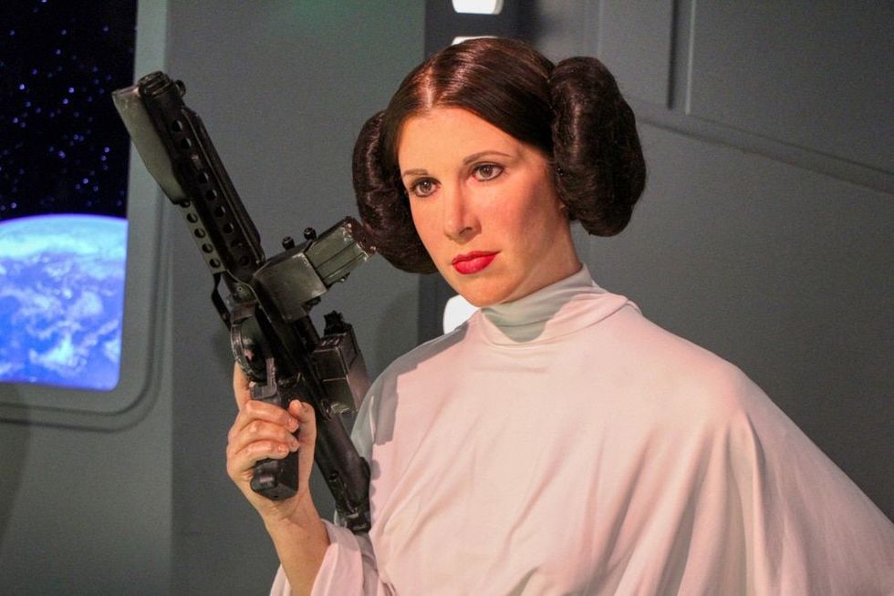 Princess Leia wax figures in Madame Tussauds museum