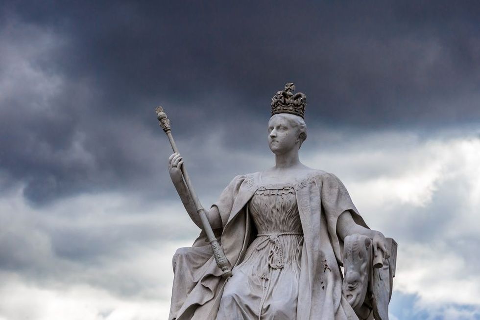 Queen Victoria monument near Kensington Palace.