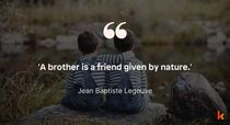 Quote For Brother From Sister by Jean Baptiste Legouve