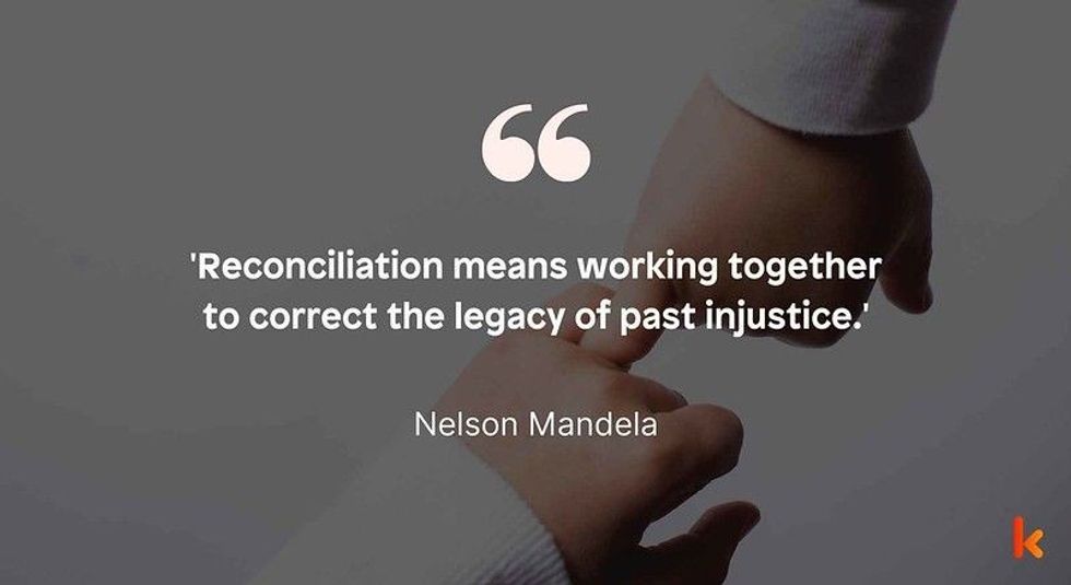 Reconciliation quotes by Nelson Mandela