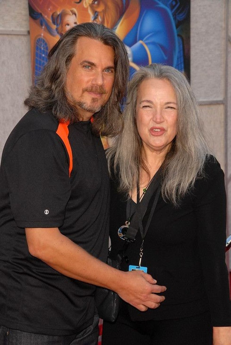 Robby Benson and Karla DeVito attend the 'Beauty And The Beast' Sing-A-Long DVD Premiere at El Capitan in Hollywood, California.