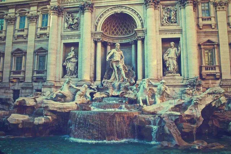 Roman art was greatly influenced by the Greeks and the Etruscans.
