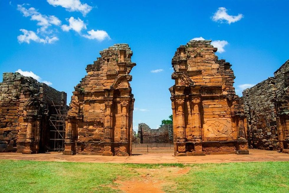 Ruins of the Jesuit reduction of San Ignacio Miní