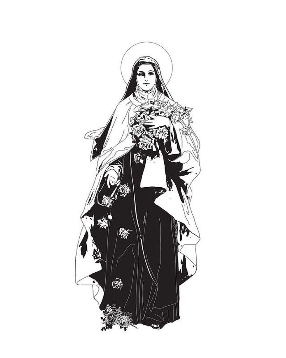 Saint Therese standing portrait