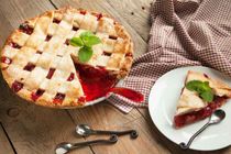 Savor a delicious pie on National Strawberry Rhubarb Pie Day.