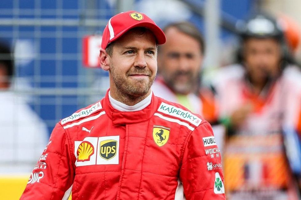 Sebastian Vettel at F1 World Championship 2018.