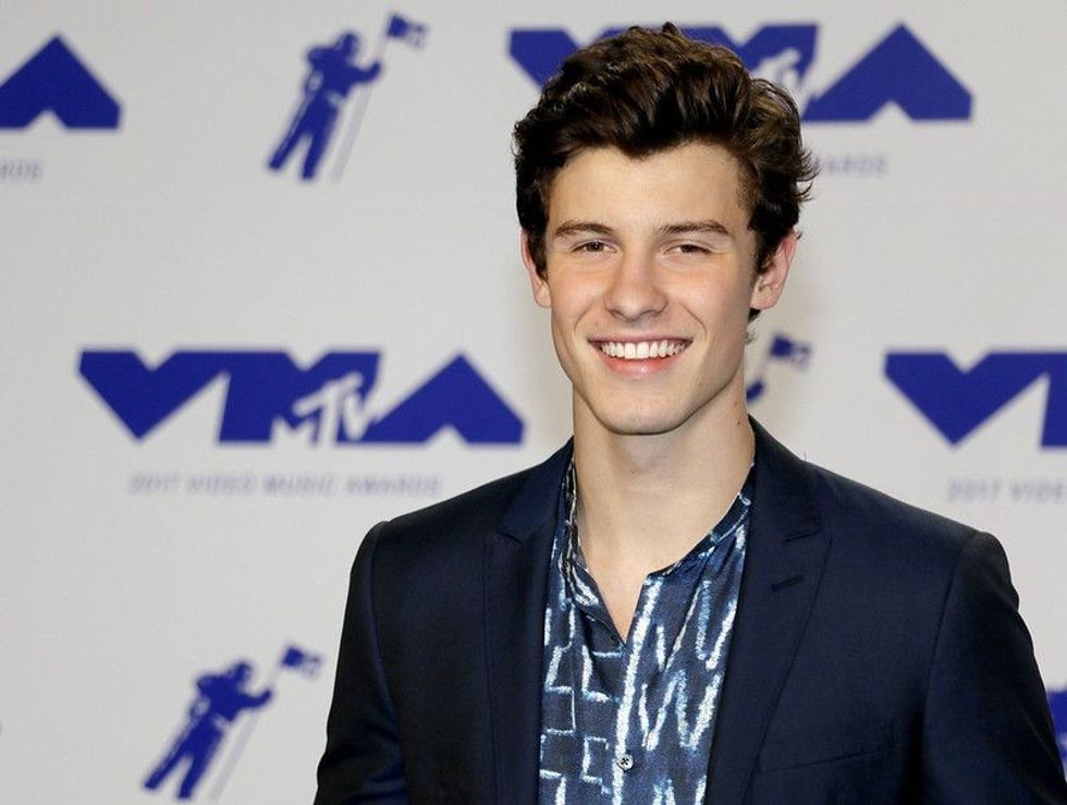 Shawn Mendes smiling for the camera
