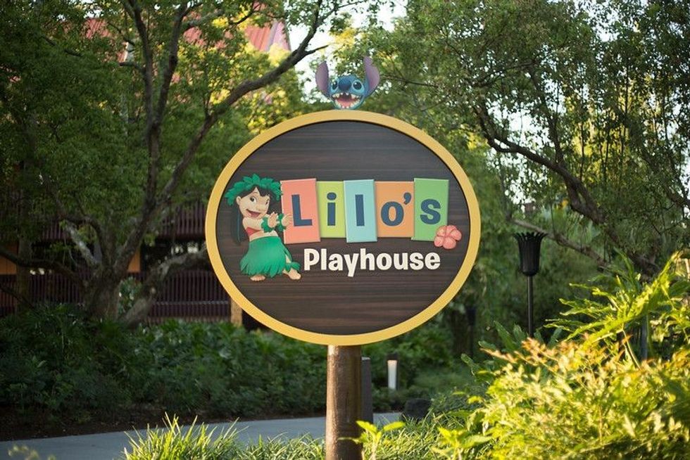 Sign at the entrance of Lilo's Playhouse
