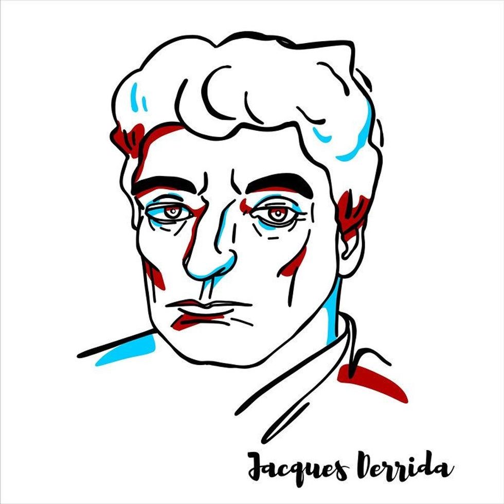 Sketch of Jacques Derrida