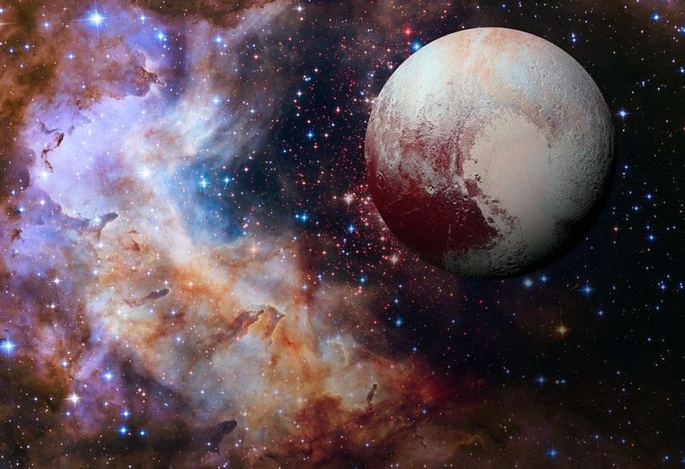 Solar System - Pluto, a dwarf planet in the Kuiper belt