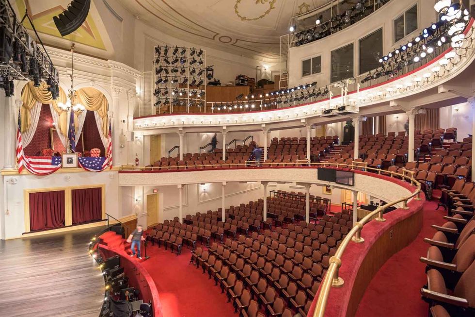 Stage and seating of Ford's Theatre