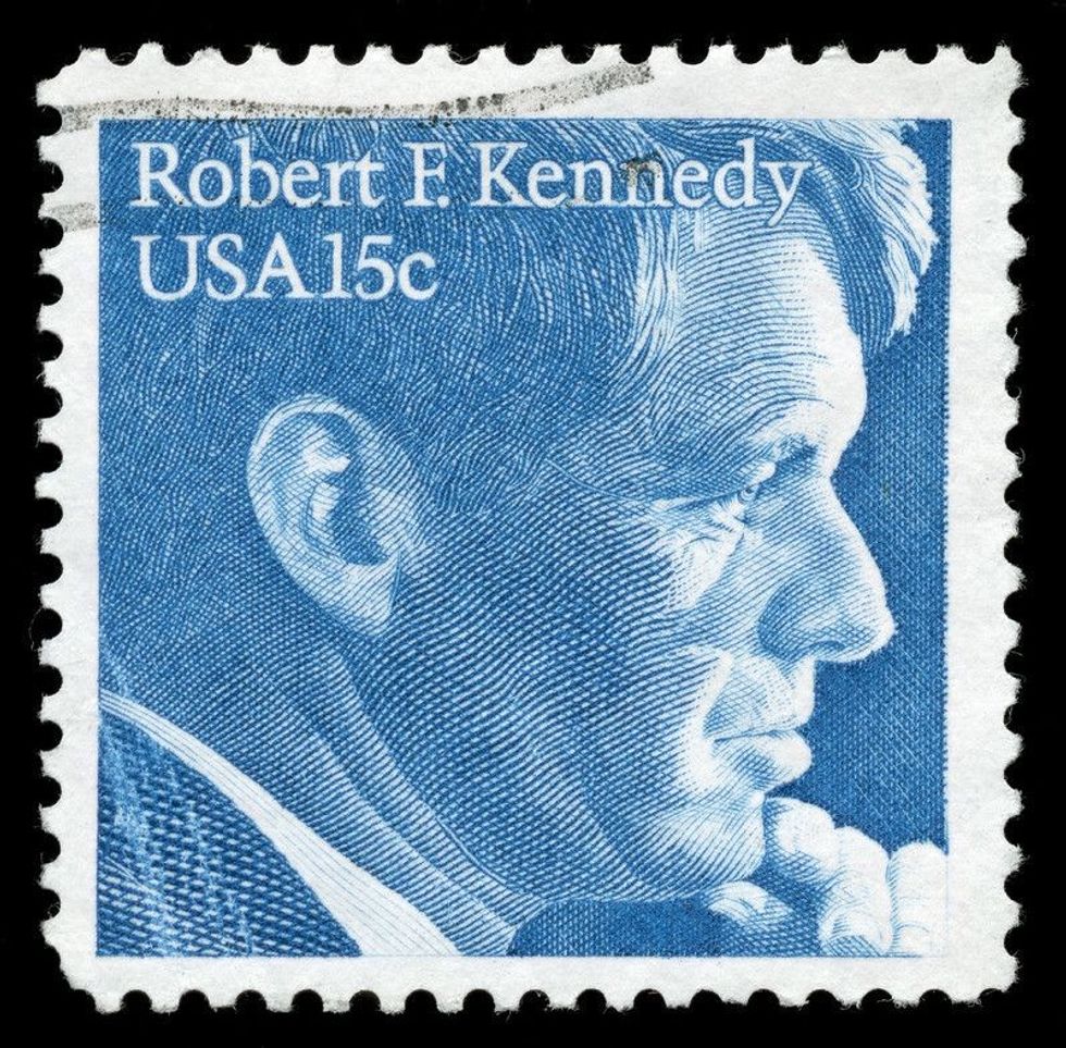 Stamp from 1979 with Robert F. Kennedy