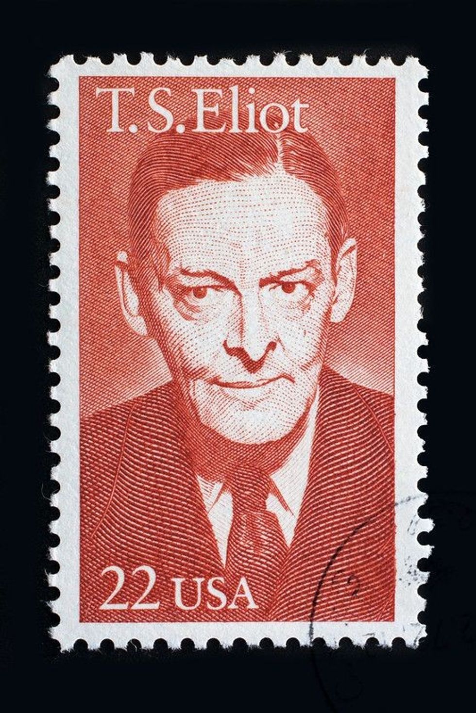 Stamp post of TS Eliot