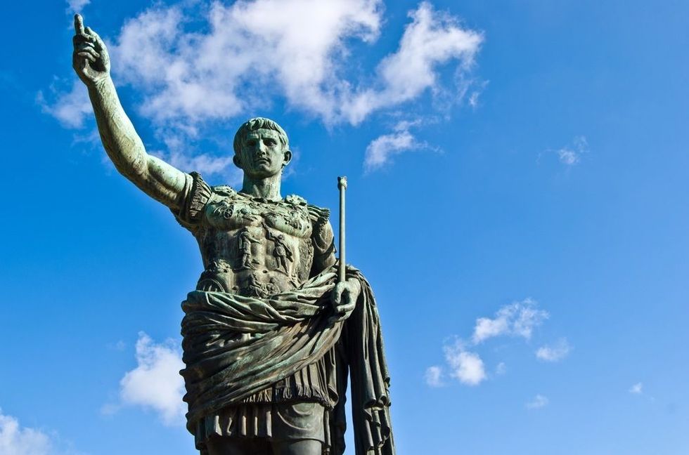 Statue of the roman emperor Julius Caesar.