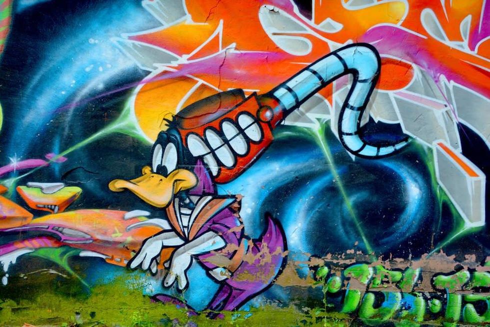 Street art Montreal Daffy Duck