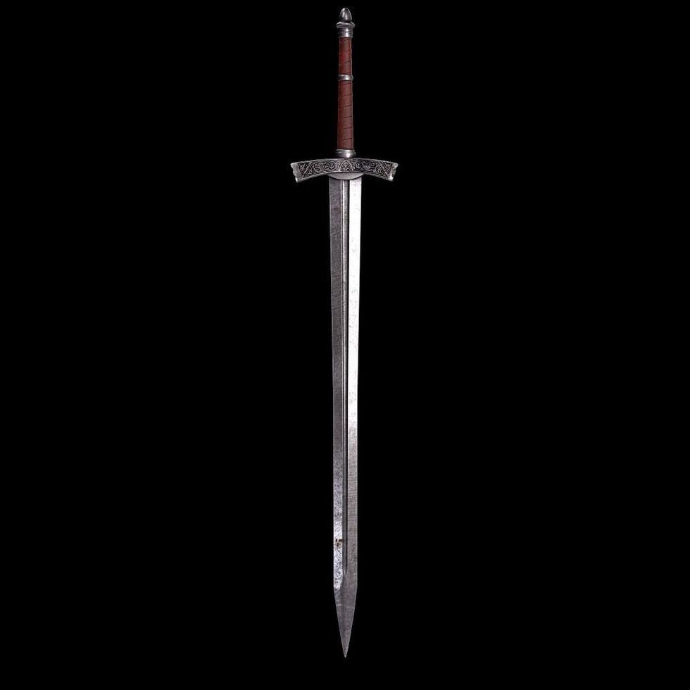 Sword on black background