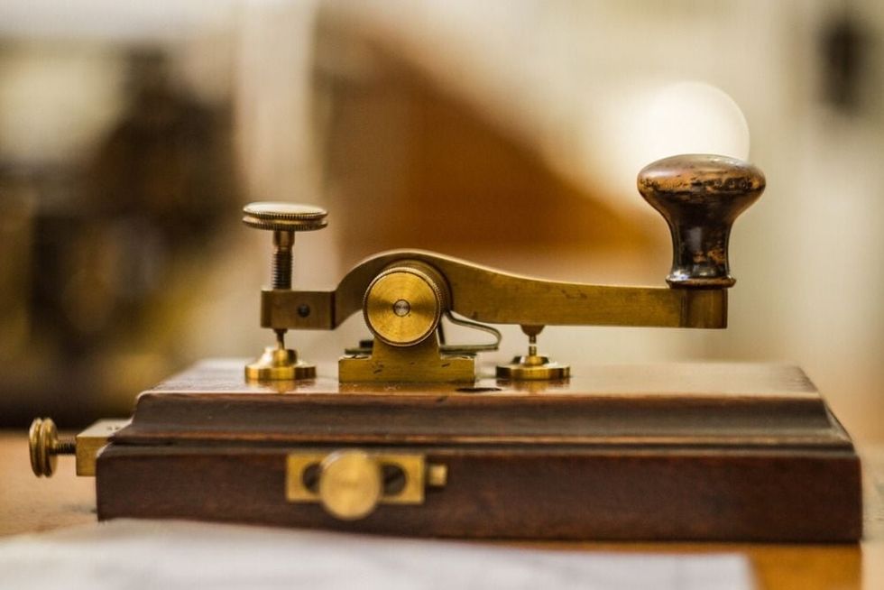 Telegram, Morse code, in the museum