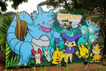 the cardboard cutout of several Pokemons - Nicknames
