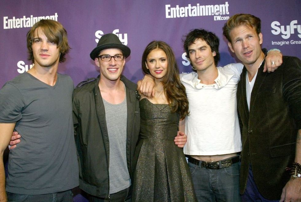 The cast of "Vampire Diaries" arrive at the SyFy/EW party