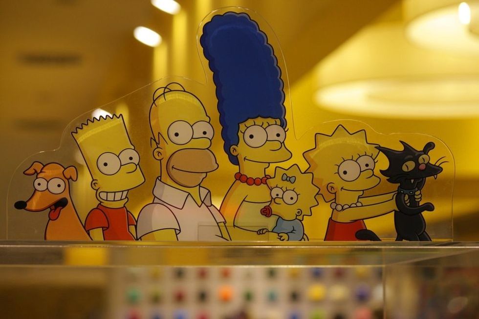 The characters of the Simpson comic tv series