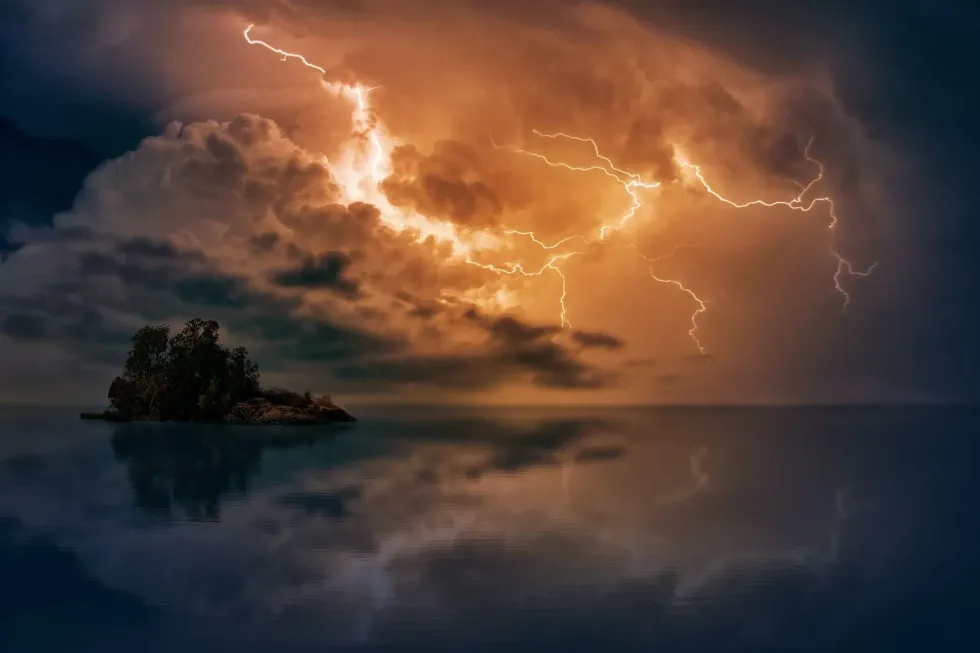 The color of lightning can be vast, apart from the classic blue lightning we see during a lightning strike.