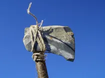 The hand axe is one of the stone age inventions.