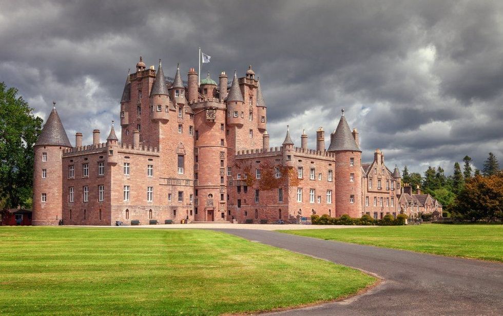 The historic Glamis Castle in Scotland.