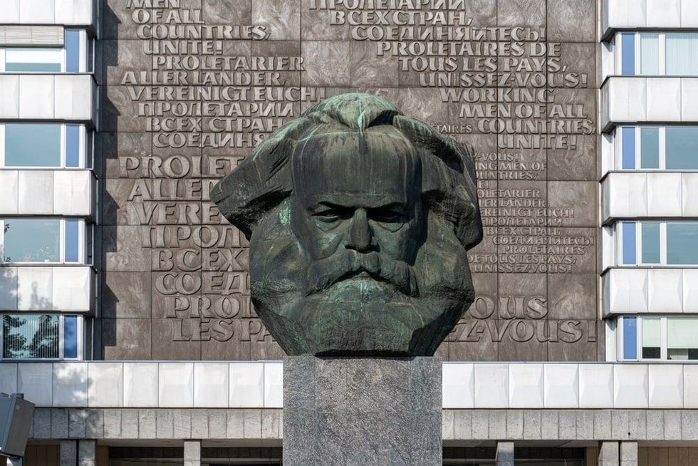 The Karl Marx Monument in Chemnitz