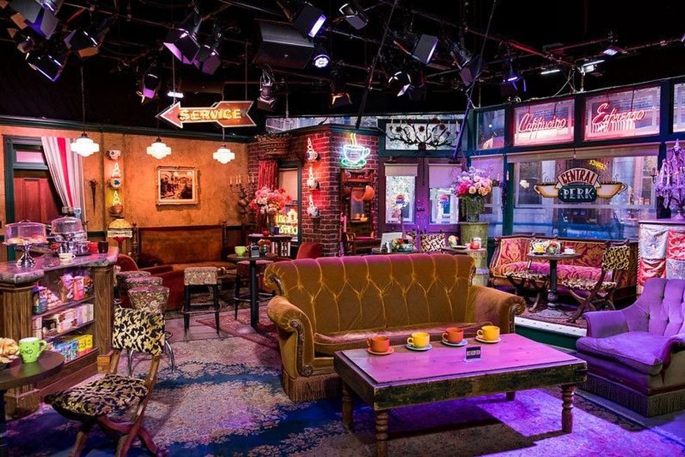 The original Friends Central Perk set at the WB Studios