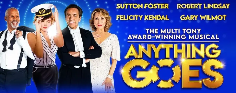 The promotional poster for the show Anything Goes.