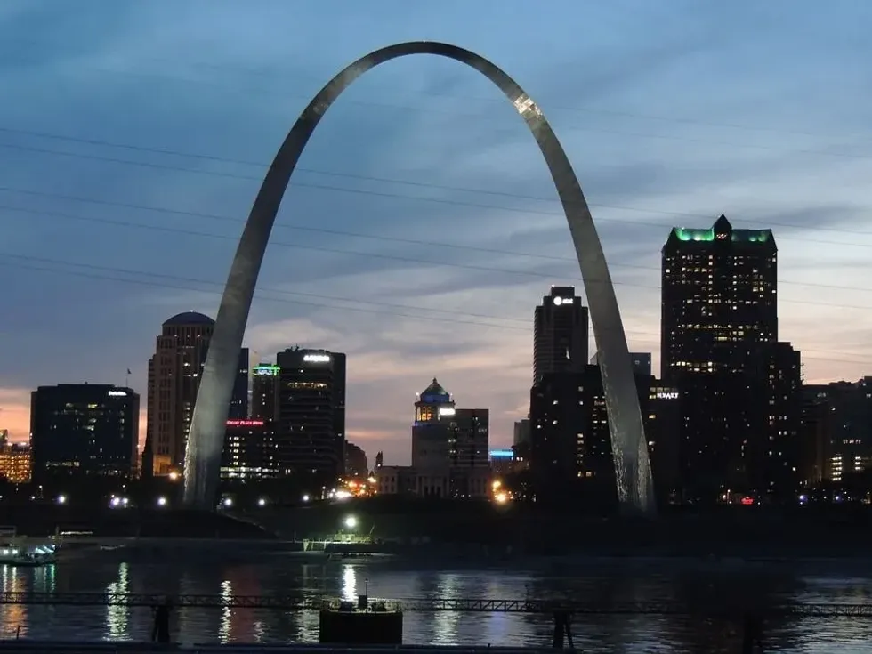 The St. Louis Gateway Arch is one of the most famous landmarks in the Midwest region.