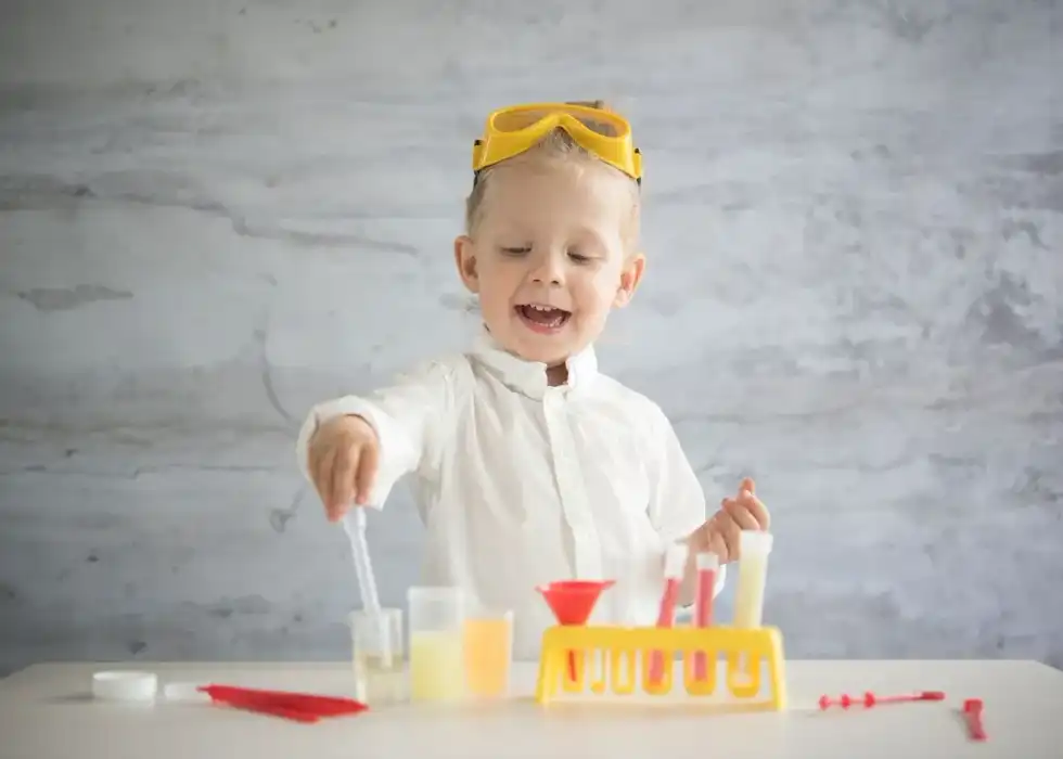 There is much about science that we don't know, but we can try and learn as this boy is doing by carrying out an experiment at home.