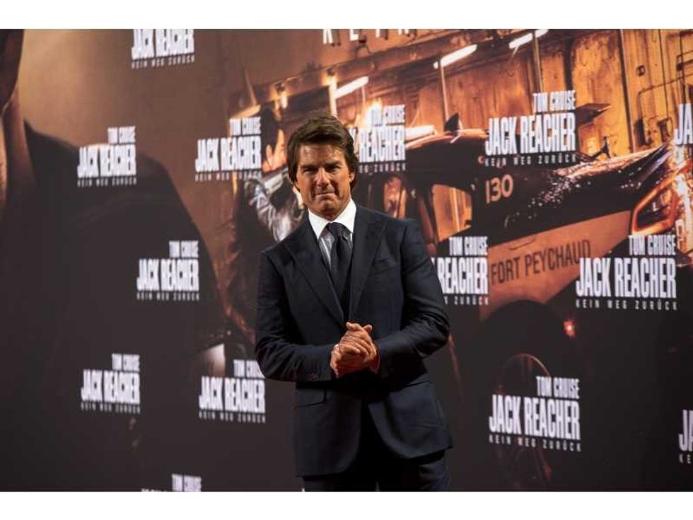 Tom Cruise at the German premiere from Jack Reacher