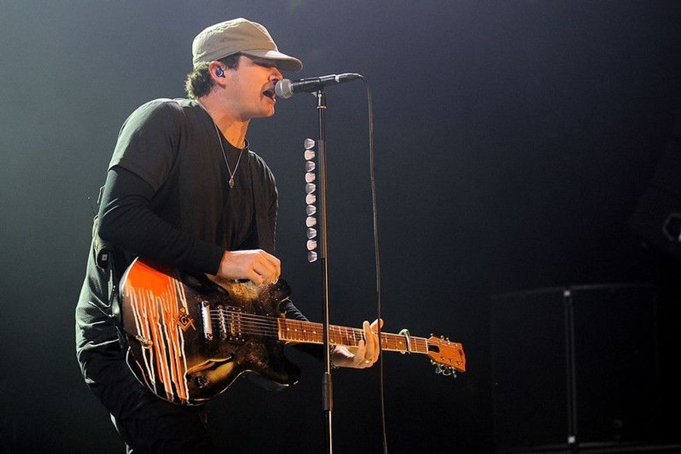 Tom Delonge from the famous 2000s band, Blink-180