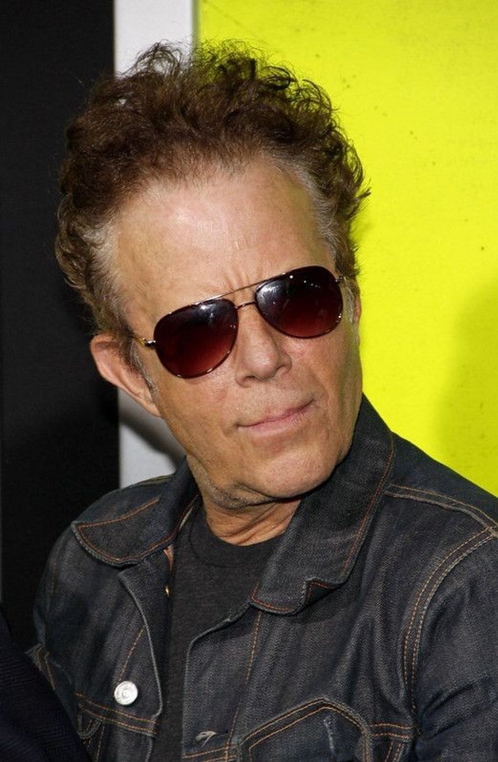 Tom Waits in denim jacket