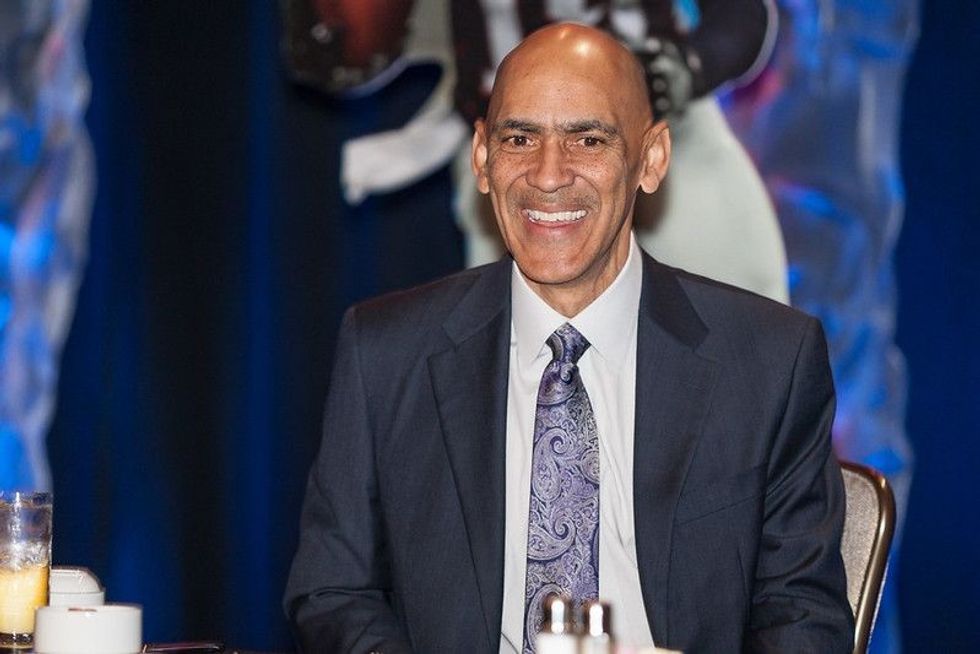Tony Dungy at the AIA 2017 Bart Starr Award Super Bowl Breakfast