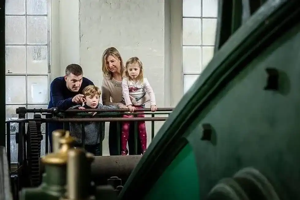 Train engine at the museum.