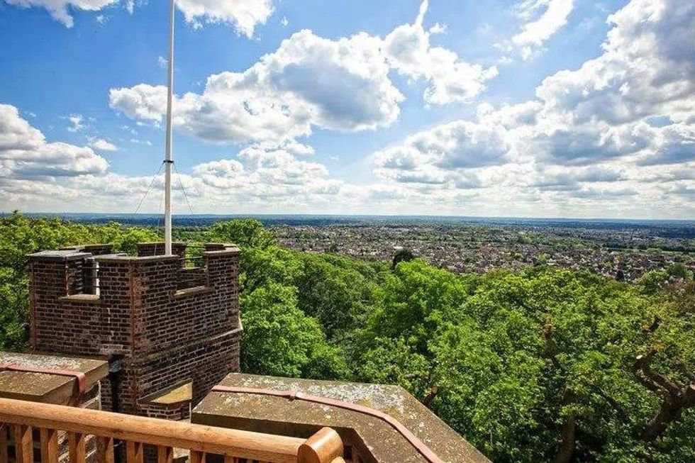 View from tower of Severndroog Castle.