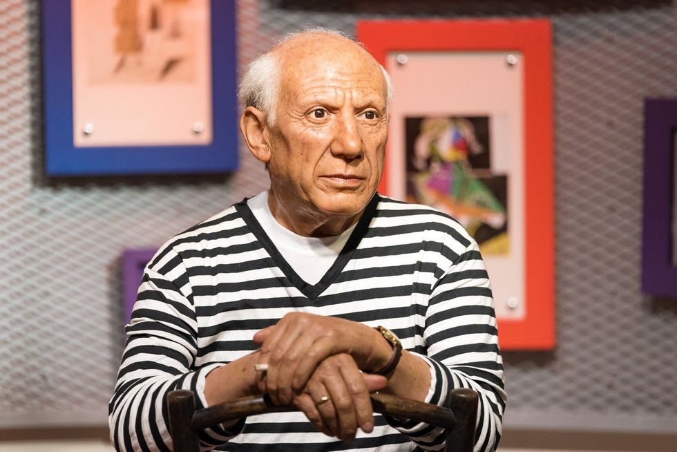 Wax statue of Pablo Picasso