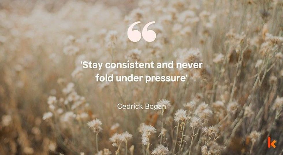 When life gives you a challenge, you need to stand tall in front of it without being scared or not folding in front of adversity.