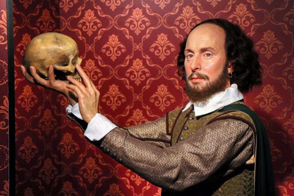 William Shakespeare's wax figure