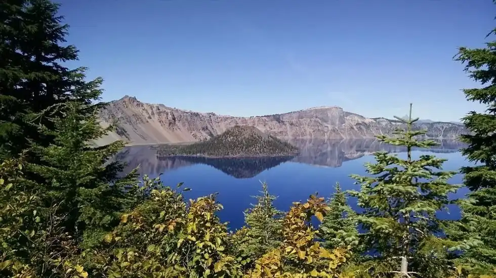 Wizard Island is the highest of these cones and the only one to rise beyond the present lake level. Learn more Wizard Island facts here.