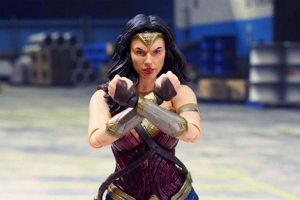 Wonder Woman with the Bracelets of Victory
