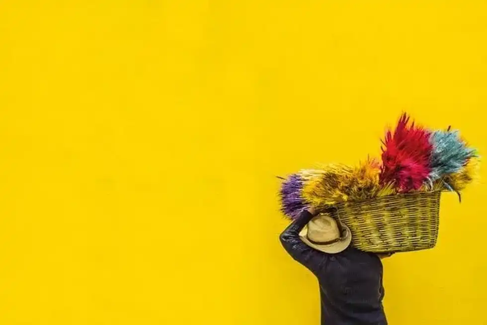 Yellow signifies abundance and happiness.